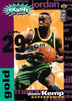 1995-96 Collector's Choice - You Crash the Game Gold: Assists/Rebounds #C4 Shawn Kemp Front
