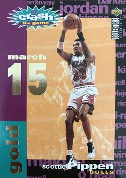 1995-96 Collector's Choice - You Crash the Game Gold: Assists/Rebounds #C8 Scottie Pippen Front