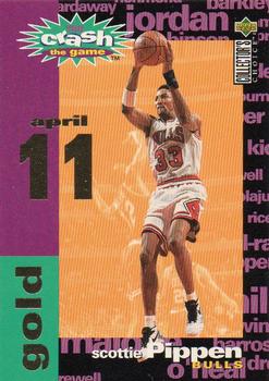 1995-96 Collector's Choice - You Crash the Game Gold: Assists/Rebounds #C8 Scottie Pippen Front