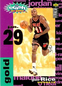1995-96 Collector's Choice - You Crash the Game Gold: Assists/Rebounds #C14 Glen Rice Front