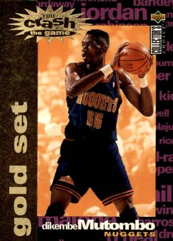 1995-96 Collector's Choice - You Crash the Game Gold: Assists/Rebounds #C19 Dikembe Mutombo Front