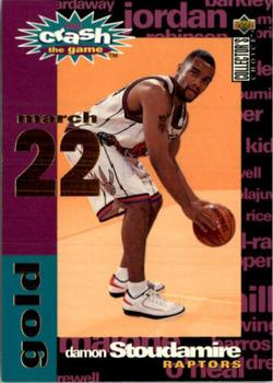 1995-96 Collector's Choice - You Crash the Game Gold: Assists/Rebounds #C26 Damon Stoudamire Front