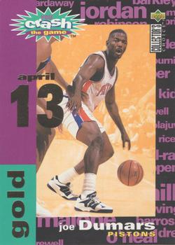 1995-96 Collector's Choice - You Crash the Game Gold: Assists/Rebounds #C28 Joe Dumars Front