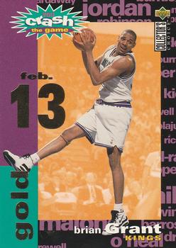 1995-96 Collector's Choice - You Crash the Game Gold: Assists/Rebounds #C30 Brian Grant Front