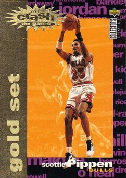 1995-96 Collector's Choice - You Crash the Game Gold Exchange: Assists/Rebounds #C8 Scottie Pippen Front