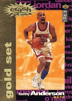 1995-96 Collector's Choice - You Crash the Game Gold Exchange: Assists/Rebounds #C17 Kenny Anderson Front