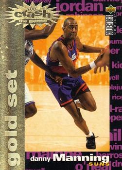 1995-96 Collector's Choice - You Crash the Game Gold Exchange: Assists/Rebounds #C22 Danny Manning Front
