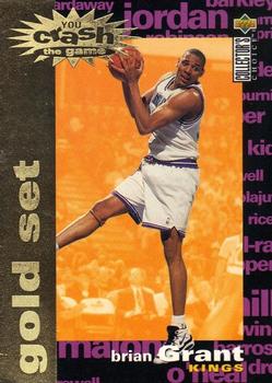 1995-96 Collector's Choice - You Crash the Game Gold Exchange: Assists/Rebounds #C30 Brian Grant Front