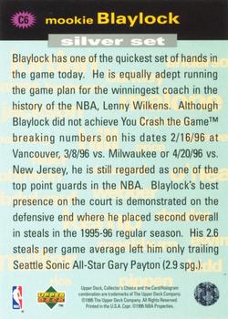1995-96 Collector's Choice - You Crash the Game Silver Exchange: Assists/Rebounds #C6 Mookie Blaylock Back