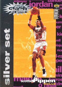 1995-96 Collector's Choice - You Crash the Game Silver Exchange: Assists/Rebounds #C8 Scottie Pippen Front