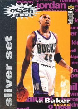 1995-96 Collector's Choice - You Crash the Game Silver Exchange: Assists/Rebounds #C9 Vin Baker Front
