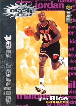 1995-96 Collector's Choice - You Crash the Game Silver Exchange: Assists/Rebounds #C14 Glen Rice Front