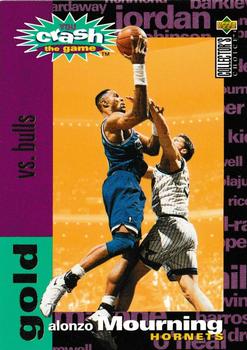 1995-96 Collector's Choice - You Crash the Game Gold: Scoring #C9 Alonzo Mourning Front
