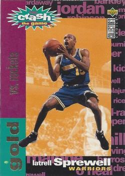 1995-96 Collector's Choice - You Crash the Game Gold: Scoring #C26 Latrell Sprewell Front