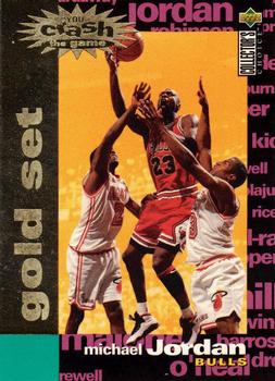 1995-96 Collector's Choice - You Crash the Game Gold Exchange: Scoring #C1 Michael Jordan Front
