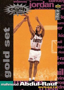 1995-96 Collector's Choice - You Crash the Game Gold Exchange: Scoring #C17 Mahmoud Abdul-Rauf Front