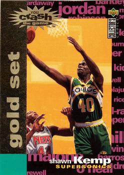 1995-96 Collector's Choice - You Crash the Game Gold Exchange: Scoring #C21 Shawn Kemp Front