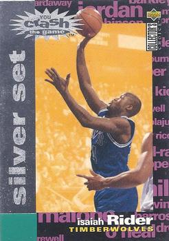 1995-96 Collector's Choice - You Crash the Game Silver Exchange: Scoring #C12 Isaiah Rider Front