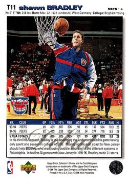 1995-96 Collector's Choice - 1995-1996 Debut Exchange #T11 Shawn Bradley Back
