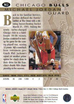 1995-96 Collector's Choice - Jordan He's Back #M2 Michael Jordan Back