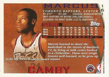 1996-97 Topps #161 Marcus Camby Back