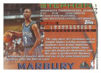 1996-97 Topps #177 Stephon Marbury Back