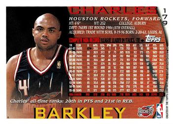 1996-97 Topps #179 Charles Barkley Back