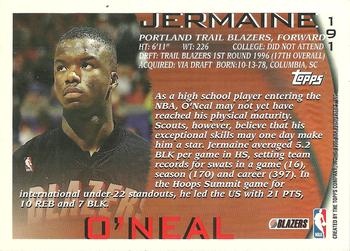 1996-97 Topps #191 Jermaine O'Neal Back