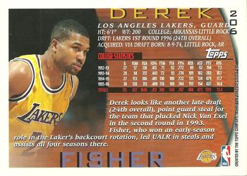 1996-97 Topps #206 Derek Fisher Back