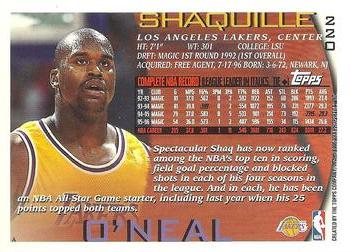 1996-97 Topps #220 Shaquille O'Neal Back