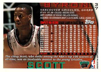 1996-97 Topps #37 Byron Scott Back