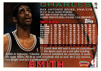 1996-97 Topps #54 Charles Smith Back