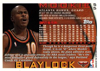 1996-97 Topps #55 Mookie Blaylock Back
