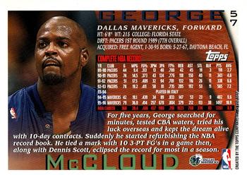 1996-97 Topps #57 George McCloud Back