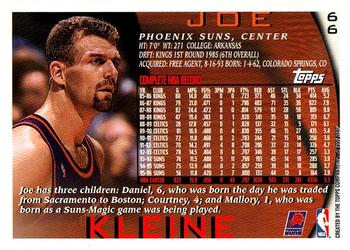 1996-97 Topps #66 Joe Kleine Back