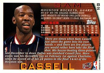 1996-97 Topps #82 Sam Cassell Back