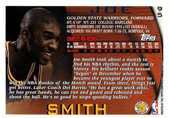 1996-97 Topps #95 Joe Smith Back