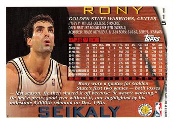 1996-97 Topps #115 Rony Seikaly Back