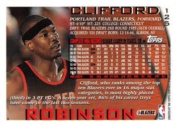 1996-97 Topps #125 Clifford Robinson Back