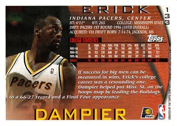 1996-97 Topps #133 Erick Dampier Back