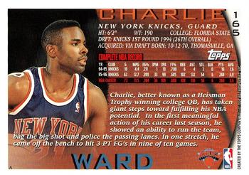 1996-97 Topps #165 Charlie Ward Back
