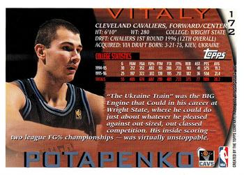 1996-97 Topps #172 Vitaly Potapenko Back