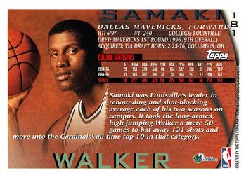 1996-97 Topps #181 Samaki Walker Back