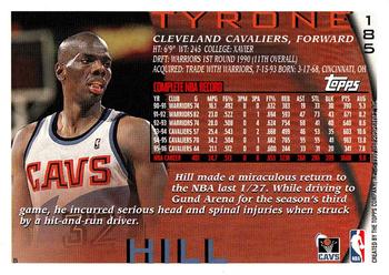 1996-97 Topps #185 Tyrone Hill Back