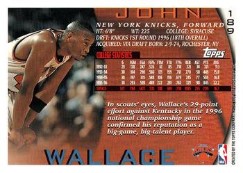 1996-97 Topps #189 John Wallace Back