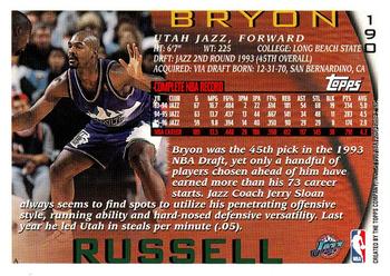 1996-97 Topps #190 Bryon Russell Back