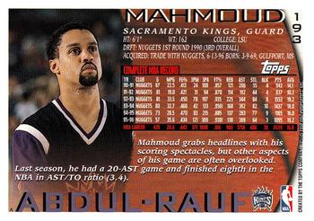 1996-97 Topps #193 Mahmoud Abdul-Rauf Back