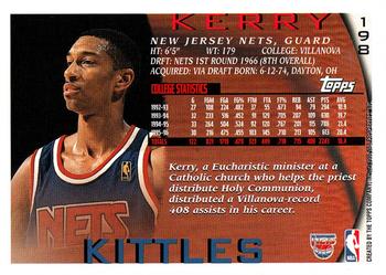 1996-97 Topps #198 Kerry Kittles Back