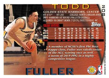 1996-97 Topps #208 Todd Fuller Back