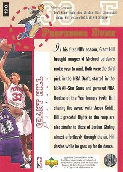 1995-96 Collector's Choice - Player's Club #198 Grant Hill Back